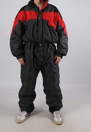 VINTAGE FULL SKI SUIT SNOW SPORTS TALL UK XL 44 - 46" (HB1L)