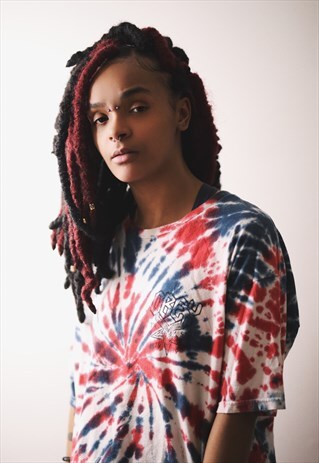 VINTAGE OBEY FESTIVAL TIE DYE T-SHIRT