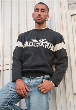 Vintage rare Diesel  big logo Jumper