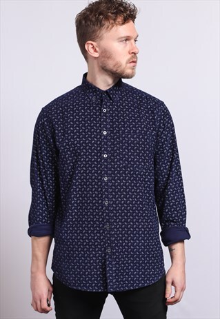 VINTAGE CORDUROY SHIRT BLUE
