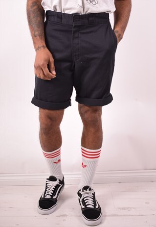 DICKIES MENS VINTAGE SHORTS W33 NAVY BLUE 90S