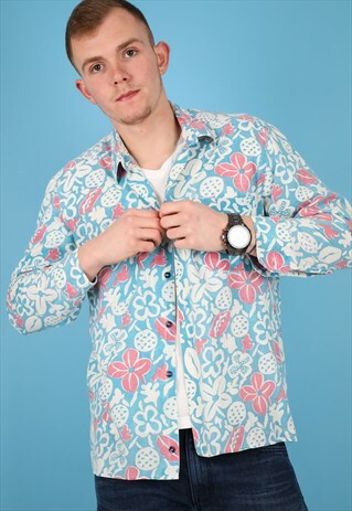 VINTAGE PATTERN SHIRT IN MULTI NS170