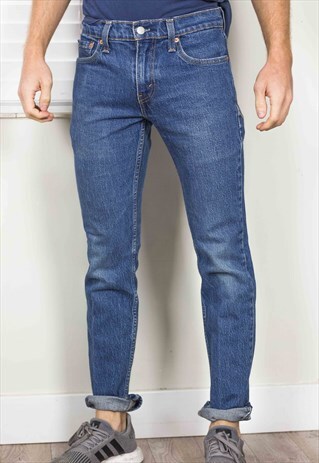 VINTAGE LEVI'S SLIM DENIM JEANS 90S X 22.1