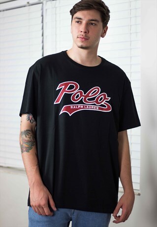 NEW POLO RALPH LAUREN T-SHIRT LOGO 90S XL 7.9