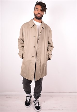 CERRUTI 1881 MENS VINTAGE COAT XL BROWN 90S