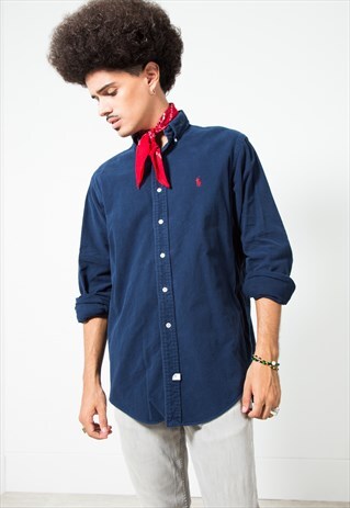 VINTAGE WINTER POLO RALPH LAUREN SHIRT S4879