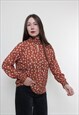 VINTAGE 90S FLOWERS BLOUSE, CUTE OFFICE BLOUSE