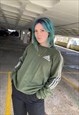 VINTAGE ADIDAS CLASSIC 3 STRIPE GREEN SWEATSHIRT