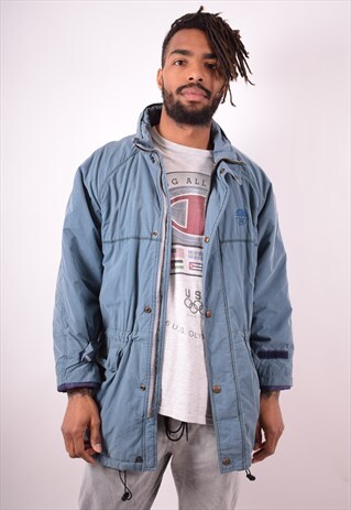 NORTH SAILS MENS VINTAGE PADDED JACKET MEDIUM BLUE 90S