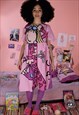 REWORKED BANG ON THE DOOR DUVET DRESS GROOVY CHICK