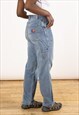 VINTAGE STRUCTURE BAGGY JEANS WOMEN'S LIGHT BLUE