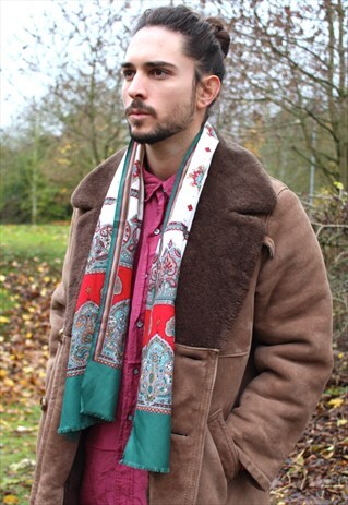 VINTAGE 70S MOD PAISLEY SCARF - SAMMY - INDIE