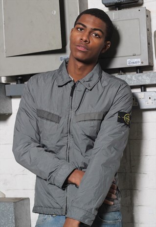 RARE STONE ISLAND SHIMMER JACKET GREY