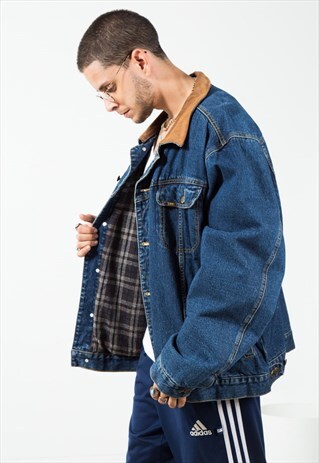 VINTAGE 80S ORIGINAL LEE LINED DENIM JACKET / S0120