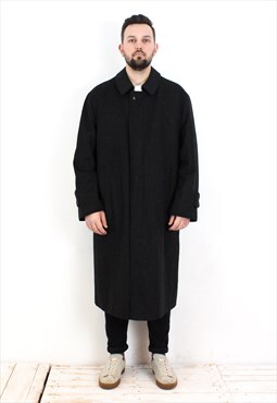 Vintage Symptex Mens XL size 27 Wool Trench Jacket Raincoat