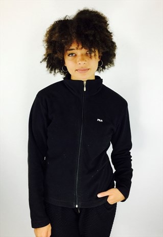 BLACK FILA FLEECE JACKET