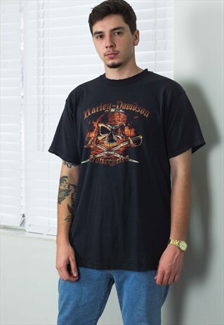 VINTAGE HARLEY DAVIDSON T-SHIRT LOGO 90S XL 8.8