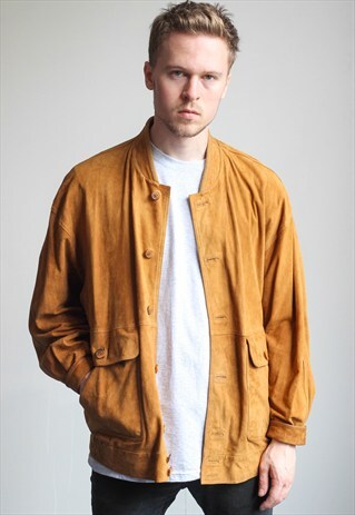 VINTAGE SUEDE BOMBER JACKET