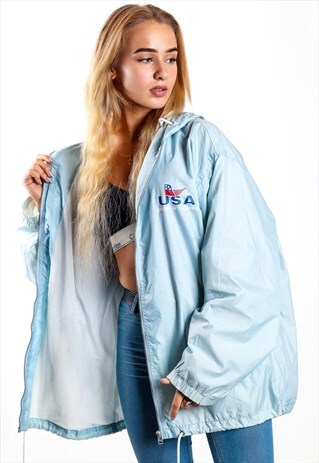 VINTAGE USA LOGO WINDBREAKER JACKET J1737