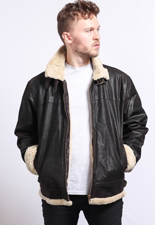 VINTAGE LEATHER AVIATOR JACKET