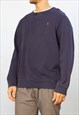 Vintage Ralph Lauren Sweatshirt Classic in Blue XL