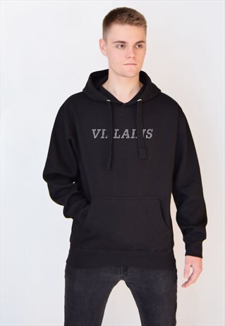 BLACK VILLAINS LINED HOODIE