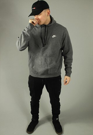 VINTAGE NIKE DARK GREY HOODIE