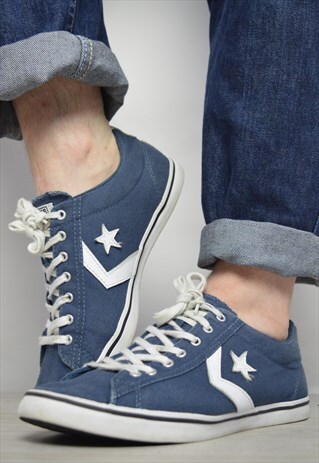 VINTAGE 90S CONVERSE NAVY ONE STAR OX SHOES GRUNGE PREWPPY