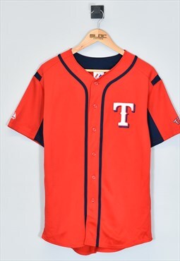 Vintage Texas Baseball Jersey Red XLarge
