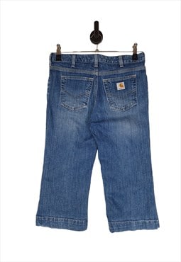 Carhartt Capri Jeans Size W30 UK 10 Blue Traditional Fit