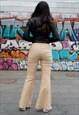 Vintage Y2K Iconic Creamy Flare Pants Small