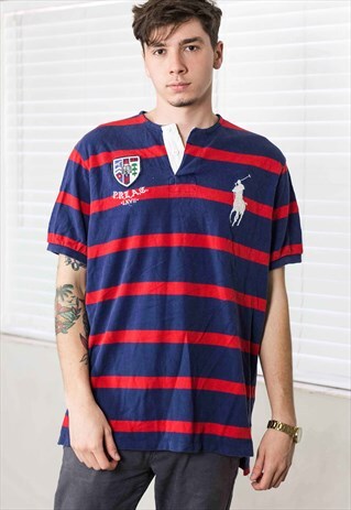 VINTAGE RALPH LAUREN T-SHIRT LOGO 90S XXL 11.4