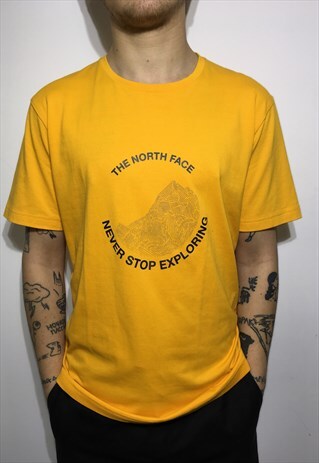 VINTAGE 90' OLDSCHOOL UNISEX THE NORTH FACE ORANGE TSHIRT
