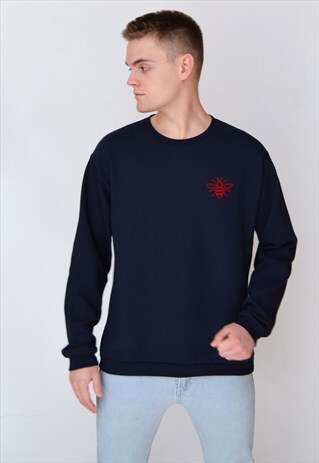 NAVY BEE (RED) SWEATSHIRT