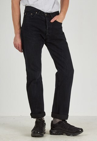 VINTAGE BLACK LEVI'S 501 FIT DENIM JEANS