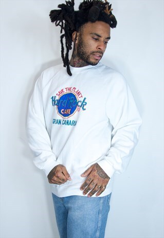 EMBROIDED HARD ROCK CAFE SWEATSHIRT