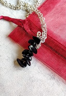Handmade Obsidian Gemstone Necklace