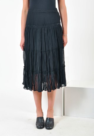 VINTAGE 90'S BLACK SKIRT