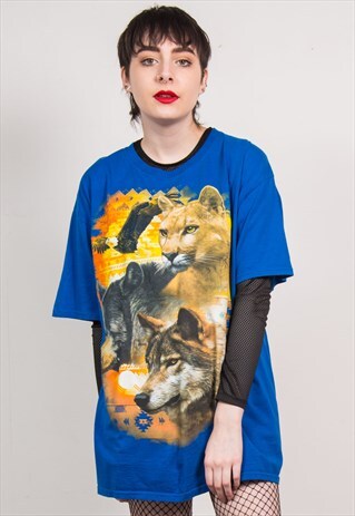 VINTAGE 90'S ANIMAL PRINT T-SHIRT