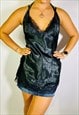 Vintage Size S Y2K Black Lace Cami Top In Black