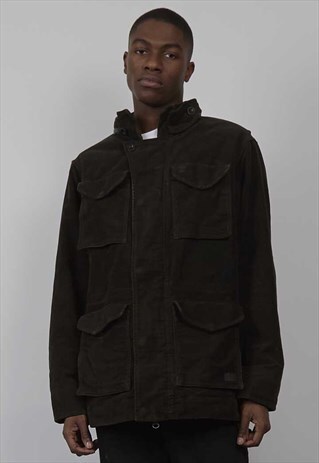VINTAGE TIMBERLAND DARK BROWN VELVET TOUCH JACKET