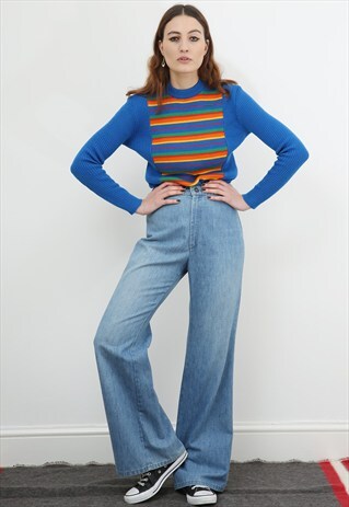 70S VINTAGE LEVIS FLARED DENIM JEANS