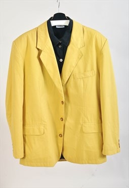 Vintage 90s blazer jacket in yellow 