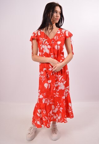 VINTAGE PIERRE CARDIN SUNDRESS FLORAL RED