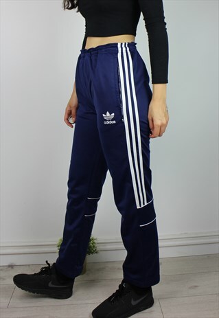 VINTAGE ADIDAS JOGGERS SWEATPANTS W LOGO FRONT & BACK