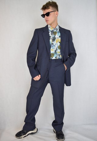 VINTAGE BLUE CLASSIC RAVE SUIT