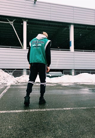 RARE VINTAGE 80S WILSON HOODED VEST