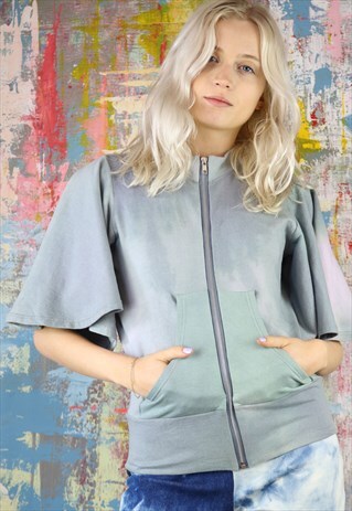 HAND DYED ANGEL SLEEVE JACKET