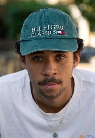 VINTAGE TOMMY HILFIGER CLASSIC SPELL-OUT CAP FORREST GREEN