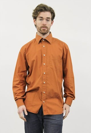 VINTAGE ORANGE TOMMY HILFIGER SHIRT